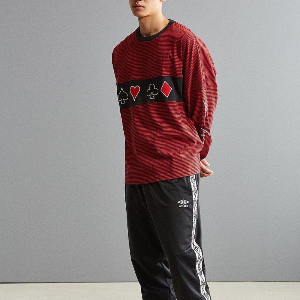 UO Las Vegas Feeder Stripe Embroidered Tee